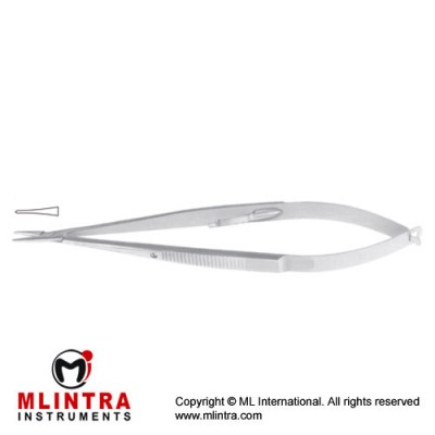 Castroviejo Micro Needle Holder Straight - Delicate - With Lock Stainless Steel, 14 cm - 5 1/2"